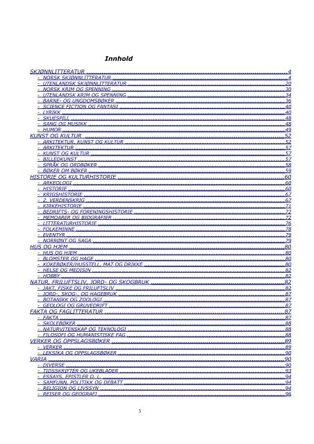 Hovedkatalog - Nome Antikvariat