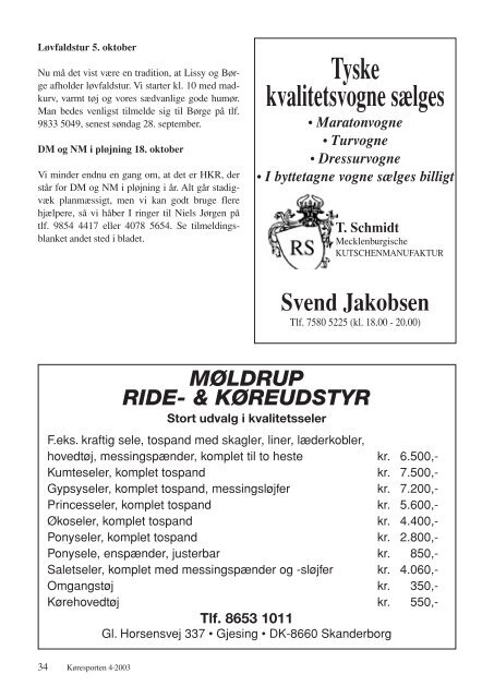 KØRESPORTEN - Karetmager.dk