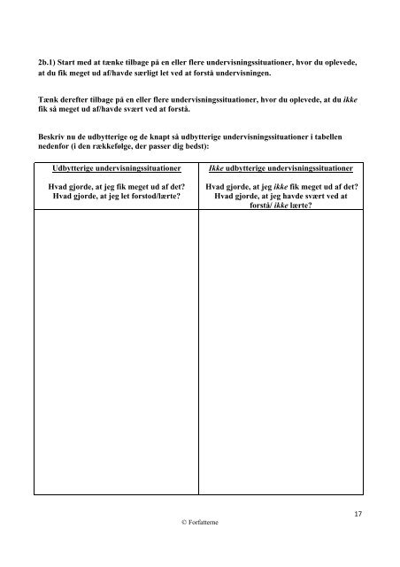 Læringsstile – Arbejds- og refleksionsbog for studerende