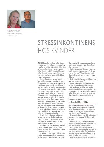 Stressinkontinens hos kvinder - gynækolog christine felding