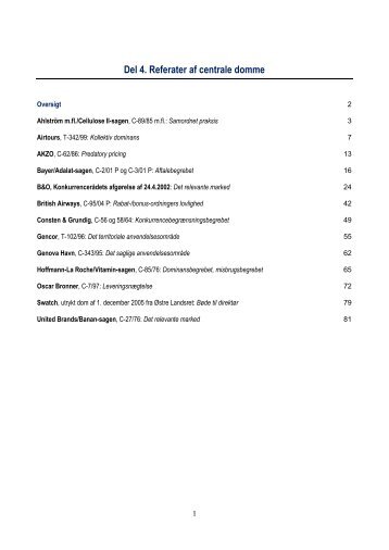 Del 4. Referater af centrale domme - BEYERLAW.dk