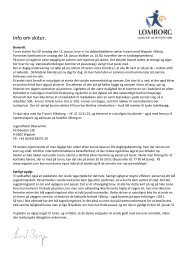 Info om skitur.