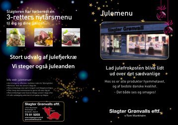 Julemenu - Slagter Grønvall