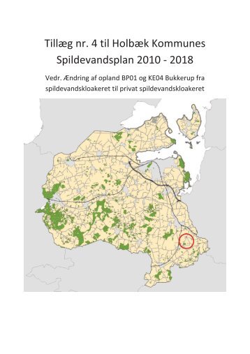 Tillæg nr. 4 til Holbæk Kommunes Spildevandsplan 2010 - 2018