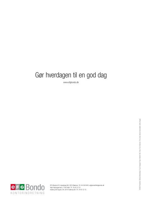 Gør hverdagen til en god dag - EFG Bondo