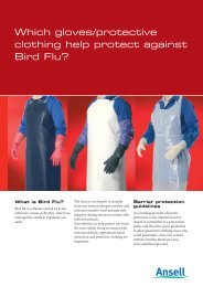Bird Flu Leaflet_EN.indd - Ansell Healthcare Europe
