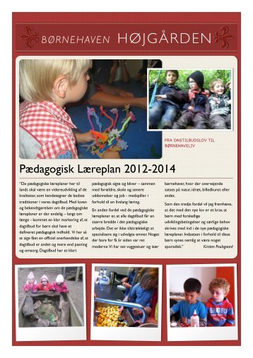 Pædagogiske Læreplan 2012-2014 - Gentofte Kommune