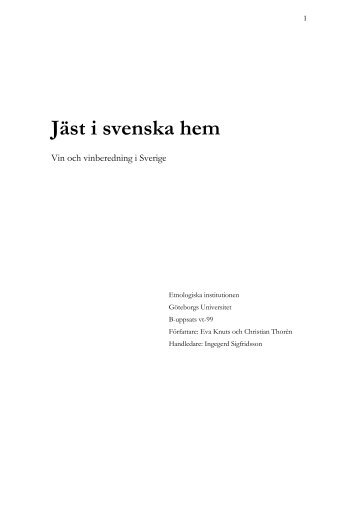 Jäst i svenska hem - Eva Knuts