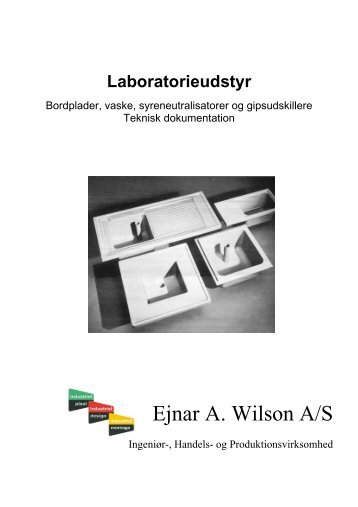 Laboratorieudstyr - Ejnar A. Wilson A/S