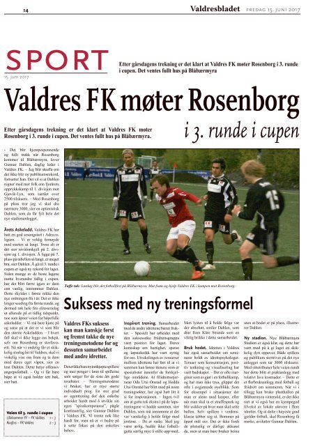 Fredag 15. juni 2017 - Valdres