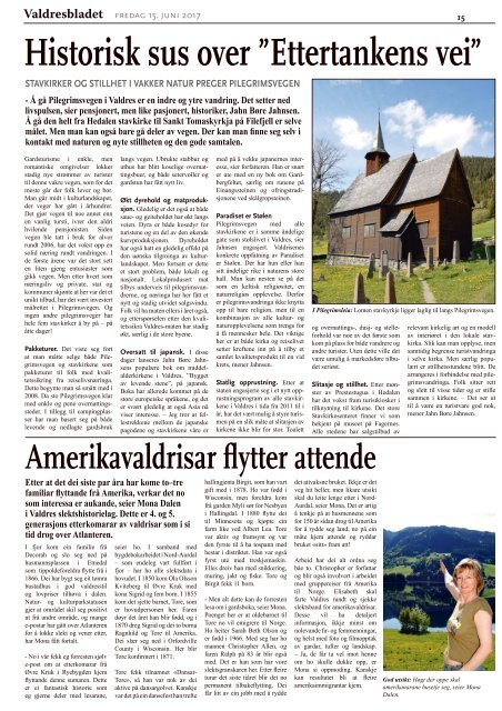 Fredag 15. juni 2017 - Valdres
