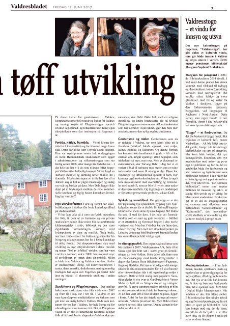 Fredag 15. juni 2017 - Valdres