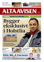 Les avisen gratis i PDF-versjon ved å klikke her. - Altaavisen