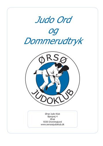 Judo Ord og Dommerudtryk - Ørsø Judoklub