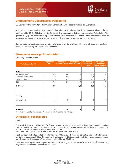 00 Referat med bilag.pdf - Svendborg Kommune - PolitikerWeb