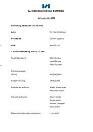 Jahresbericht 2008 Verwaltung, Wirtschaft und Technik Leiter Dr ...