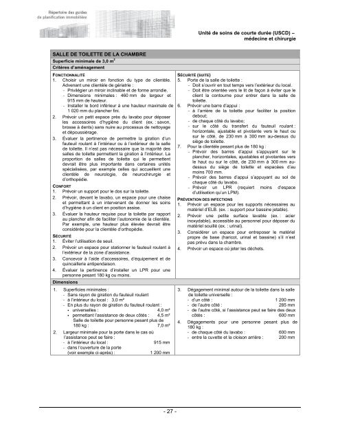 Unité de soins de courte durée (USCD) - Gouvernement du Québec