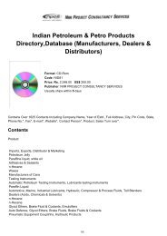 Indian Petroleum & Petro Products Directory,Database ... - NIIR.org