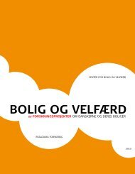 Bolig og velfærd 27 forskningsprojekter - Center for Boligforskning