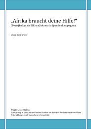 „Afrika braucht deine Hilfe!“ - White Charity