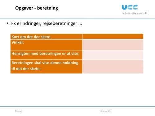 Når elever skriver … samme mål – forskellig vejledning Lektor, ph.d ...