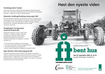 Høst den nyeste viden - DCA - Nationalt Center for Fødevarer og ...