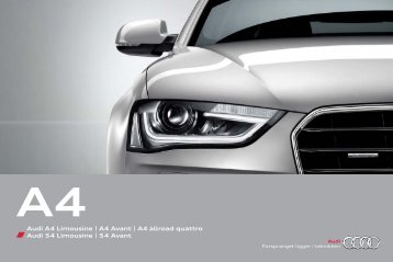 Brosjyre Audi A4/A4 Avant/A4 allroad quattro/S4