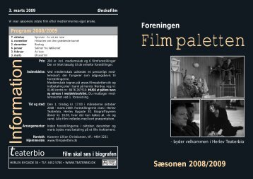 Program 2008/2009 - Filmpaletten