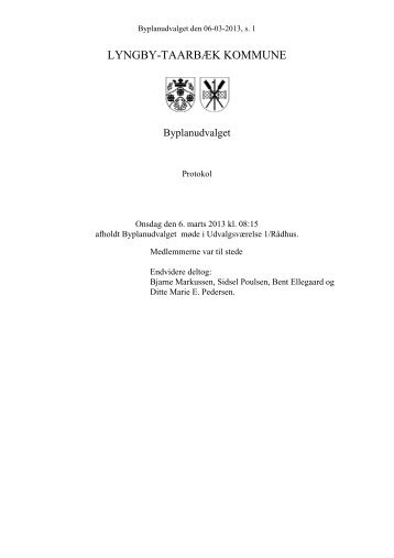 Byplanudvalget 06-03-2013 - Referat og bilag - Lyngby Taarbæk ...