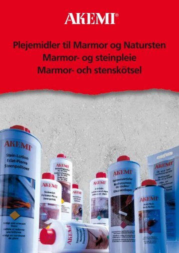 Plejemidler til Marmor og Natursten Marmor- og steinpleie Marmor ...