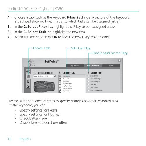 Wireless Keyboard K350 - Logitech