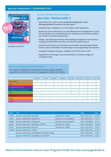 Mathematik in der Volksschule