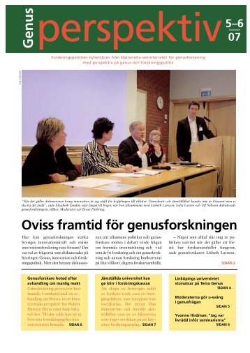 Genusperspektiv nr 5-6/07 (pdf 593 kB) - Nationella sekretariatet för ...