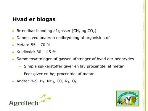 Hvad er biogas - LandbrugsInfo