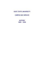 Outline for history of Kent State University Campus Bus Service - parta