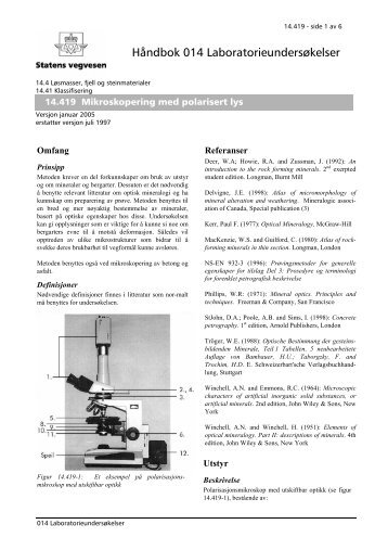 14.419 Mikroskopering med polarisert lys - Statens vegvesen