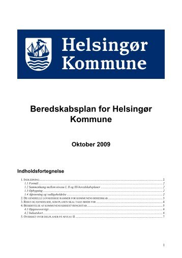 Kommunens Beredskabsplan - Helsingør Ungdomsskole