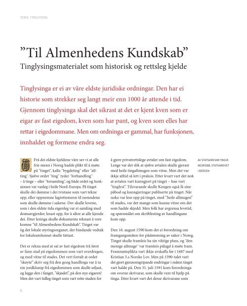 arkivmagasinet 1/08 - Domstolene