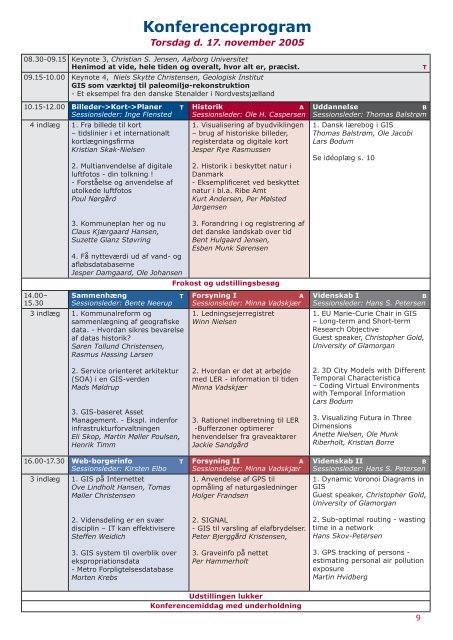 De Danske Kortdage 2005 - Geoforum Danmark