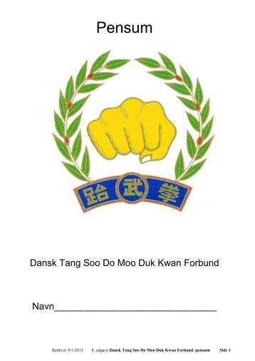 se en PDF online - Ødsted Moo Duk Kwan Tang Soo Do & Taekwondo
