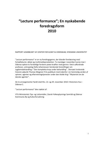 Se rapport - Dansk Folkeoplysnings Samråd