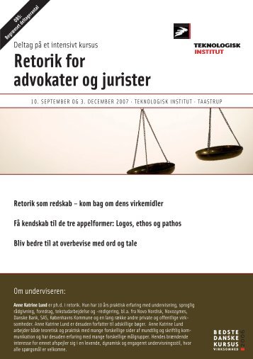 Retorik for advokater og jurister - Anne Katrine Lund