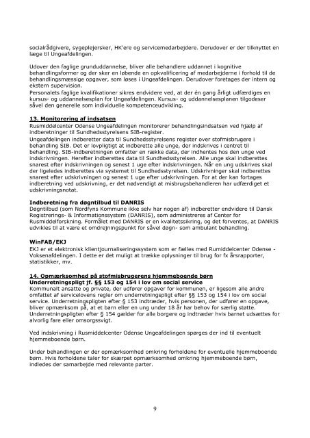 Kvalitetsstandard for stofmisbrug – SEL - Ziteman