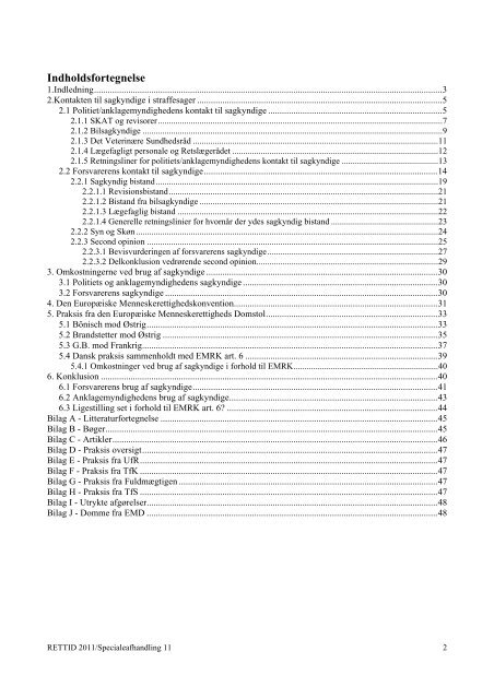 Brugen af sagkyndige i straffeprocessen The Use of ... - Juridisk Institut