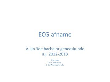 ECG afname - Skillslab