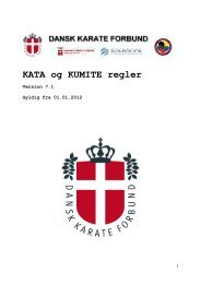 KATA og KUMITE regler - Dansk Karate Forbund