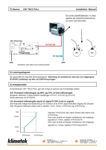 Installationsmanual CB1_TAC_FULL-Ventilationsstyring (17 sider)