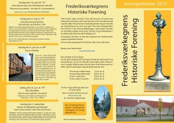 Frederiksværkegnens H istoriske Forening