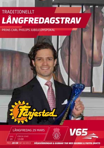 Travprogram Långfredag 29 mars - Färjestadstravet