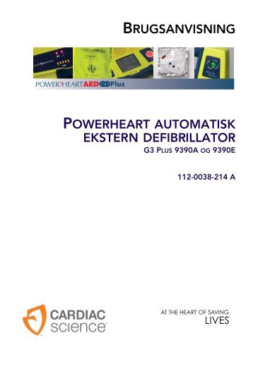 brugsanvisning powerheart automatisk ekstern ... - Cardiac Science